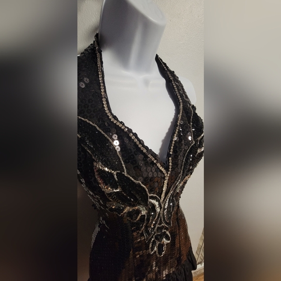 VTG Designer New Years Eve Backless Alyce Designs Paris Halter Dance Party Fairy - Picture 2 of 12